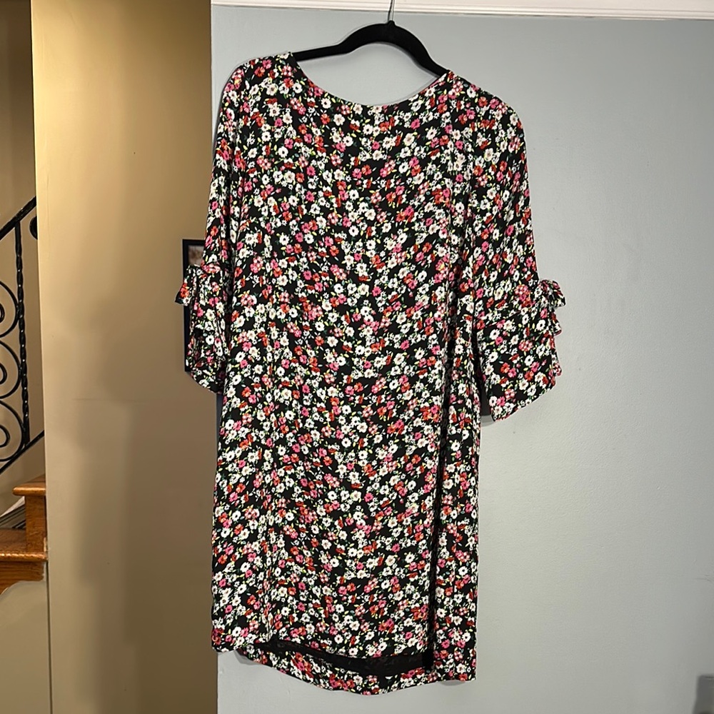 Floral Black Dress